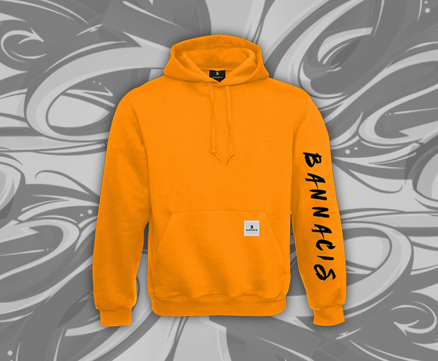 orange Bannacis branded hoodie